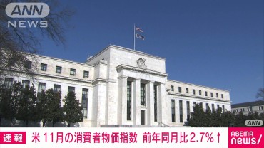 米11月の消費者物価指数伸び率　2カ月連続で加速